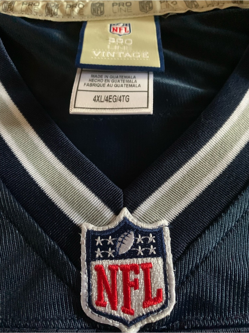 BLANK navy blue Dallas Cowboys NFL jersey 4XL